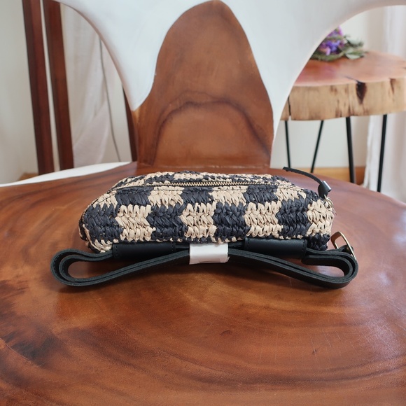 Clare V. Raffia Checker Fanny Pack - Picture 6 of 13